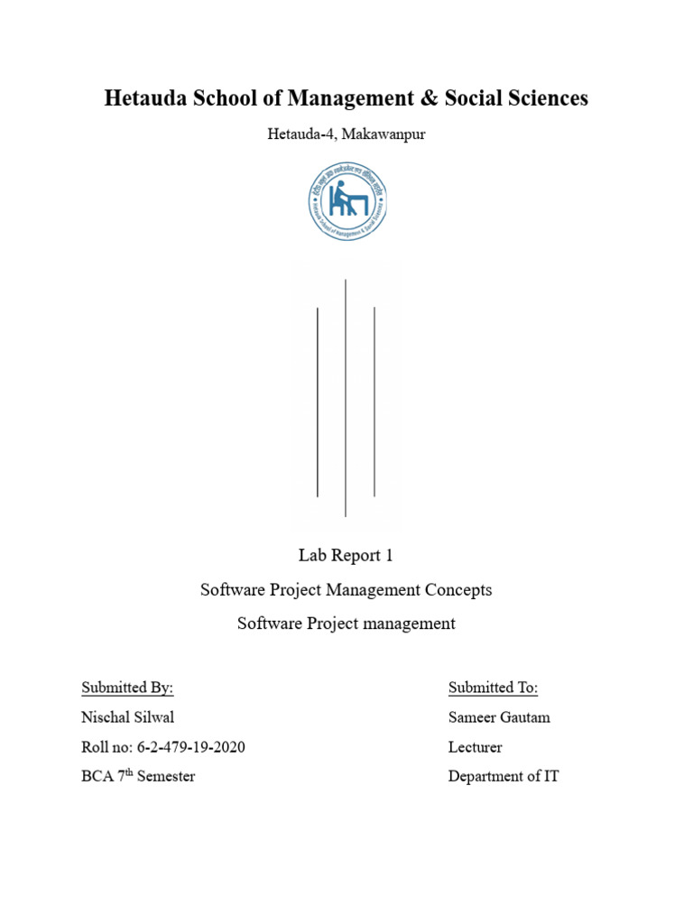 Software Project Management Lab Reports | PDF | Project Management ...