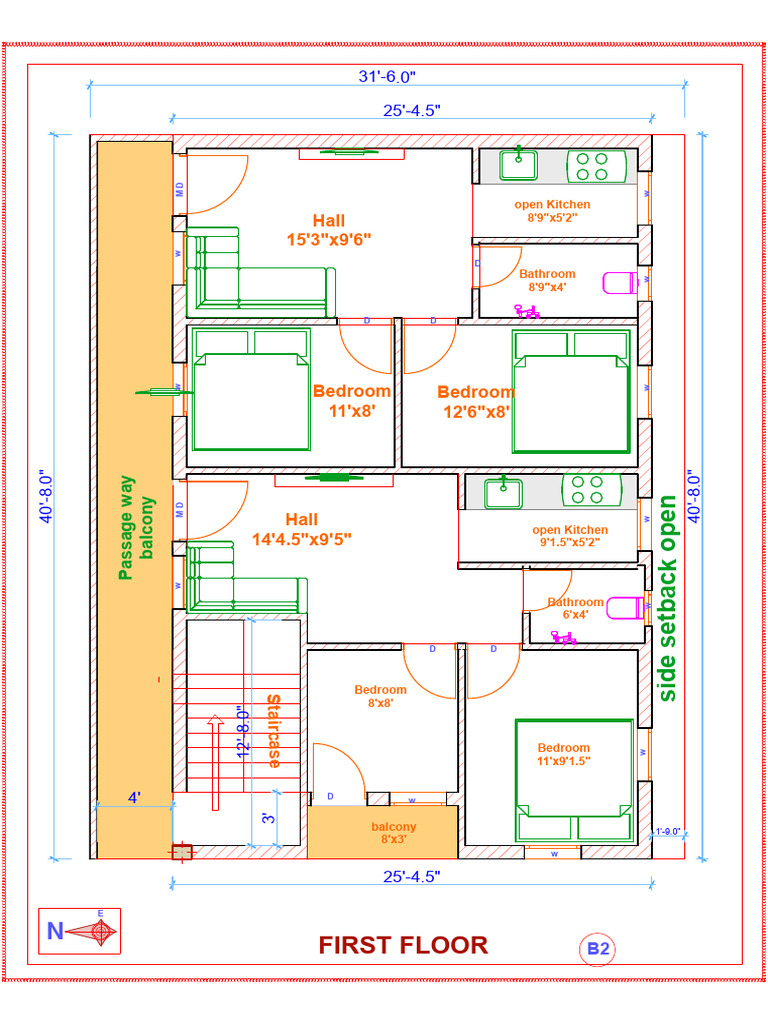 First Floor Room Dimensions Layout | PDF