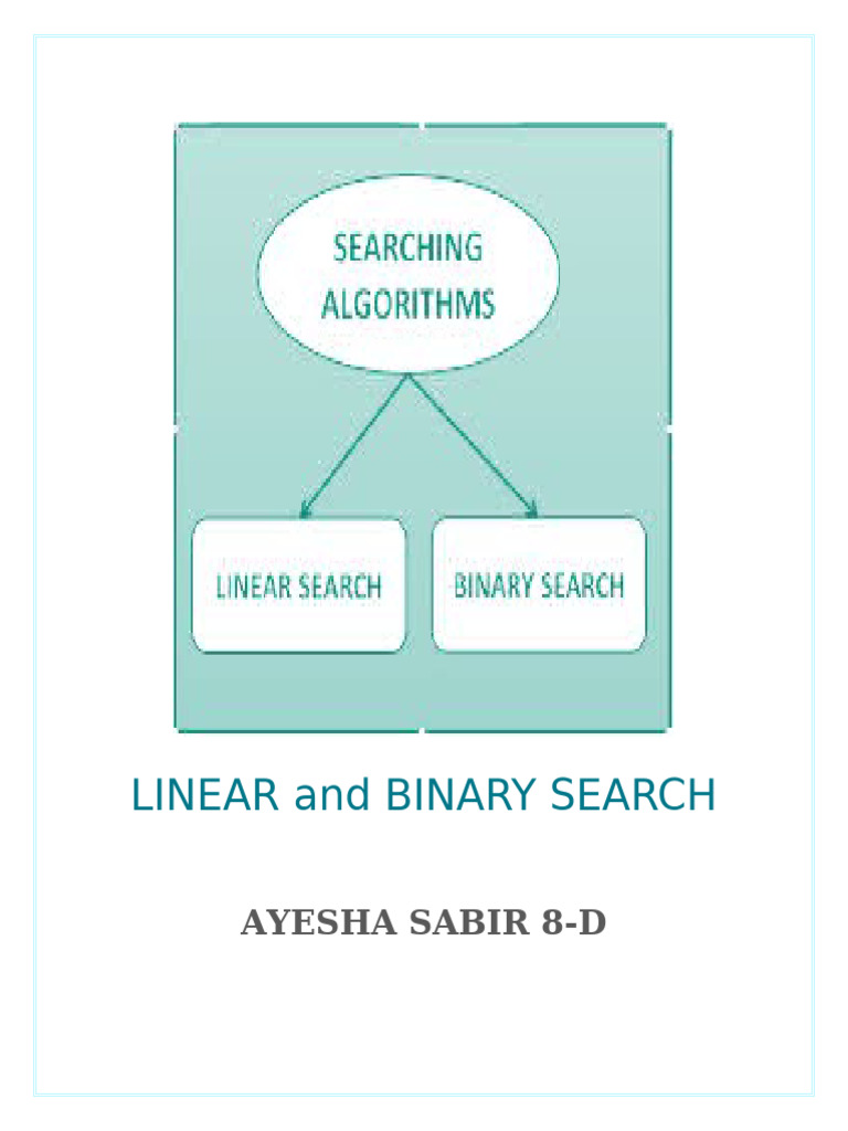 LINEAR and BINARY SEARCH | PDF | Time Complexity | Applied Mathematics
