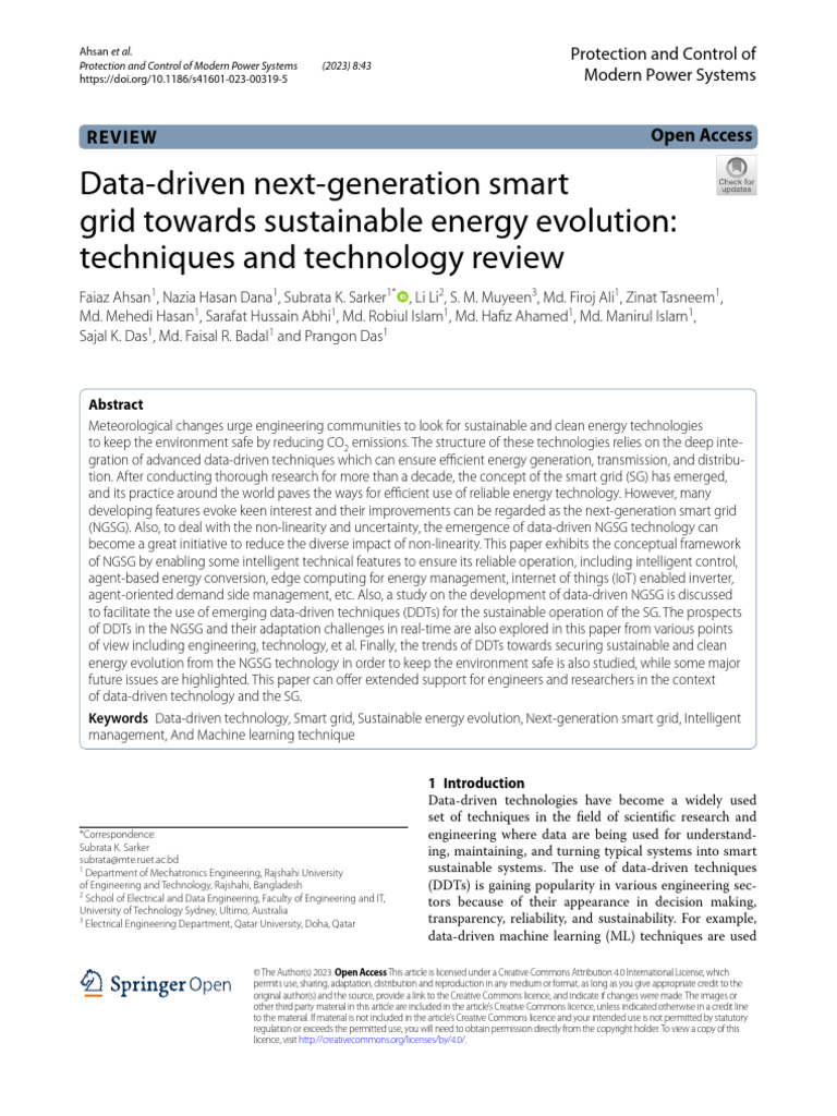 Next-Gen Smart Grid for Sustainable Energy | PDF | Internet Of Things ...