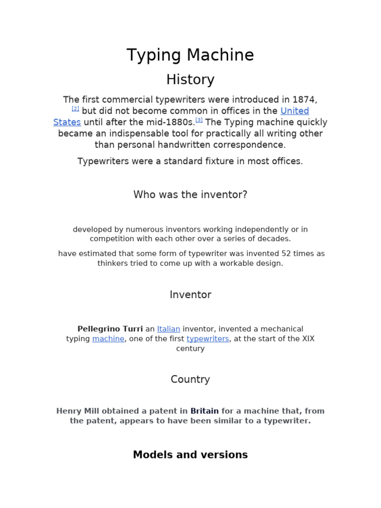 Typewriter | PDF
