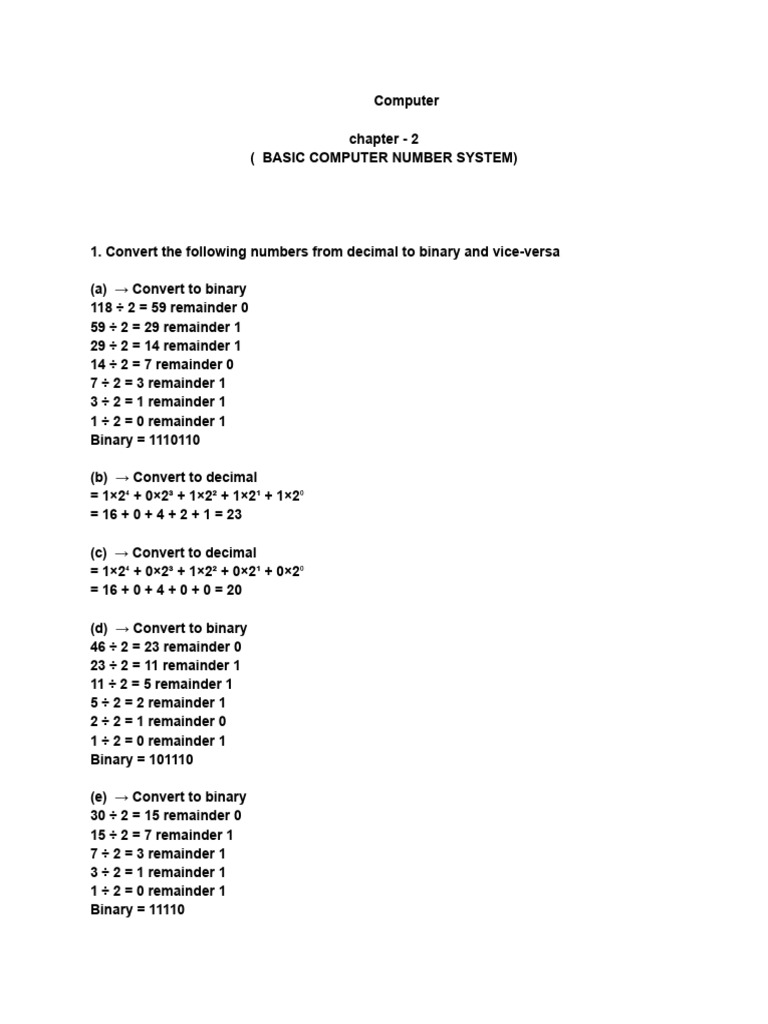 Computer CH 2 | PDF