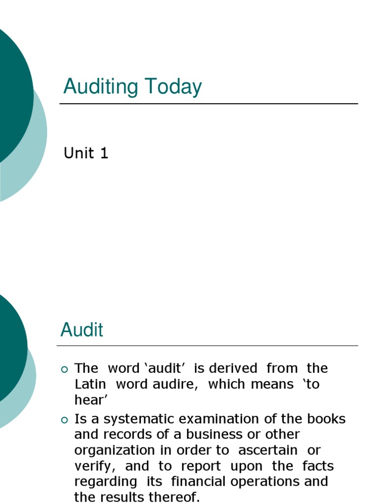 Understanding Auditing Fundamentals | PDF | Financial Audit | Audit