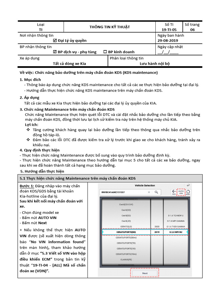 Chuc Nang Bao Duong Tren May Chan Doan KDS (KDS Maintenance) | PDF