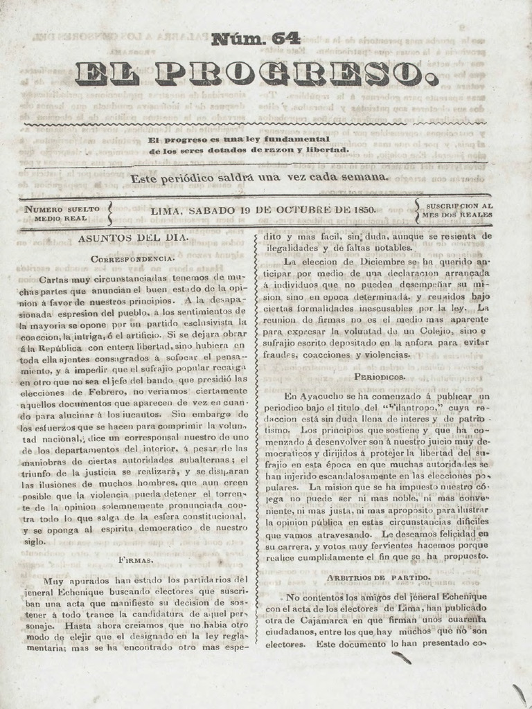 El Progreso N° 64 | PDF