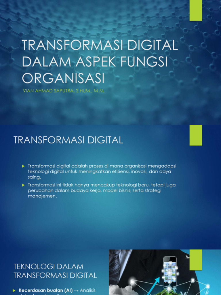 Transformasi Digital Dalam Organisasi | PDF