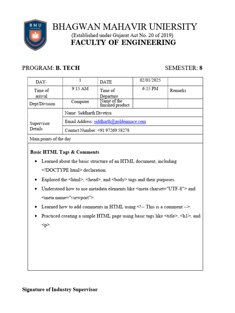 HTML & CSS Training Overview | PDF | Html Element | Html