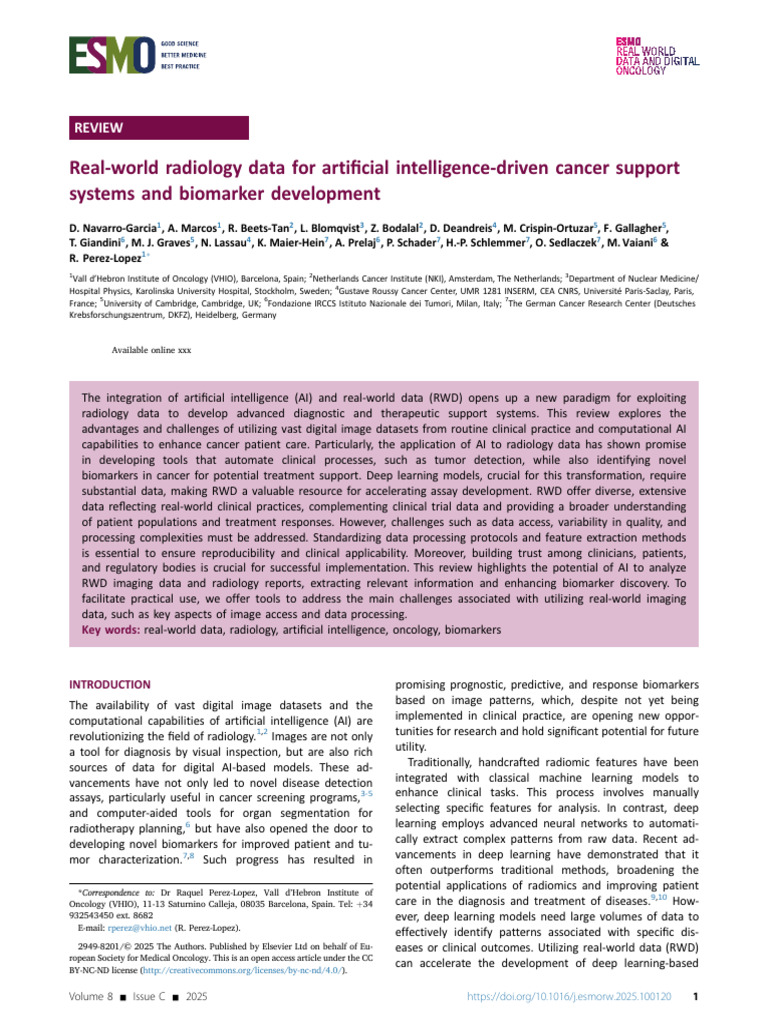 Real World Radiology Data For Artificial Intellige | PDF | Medical ...