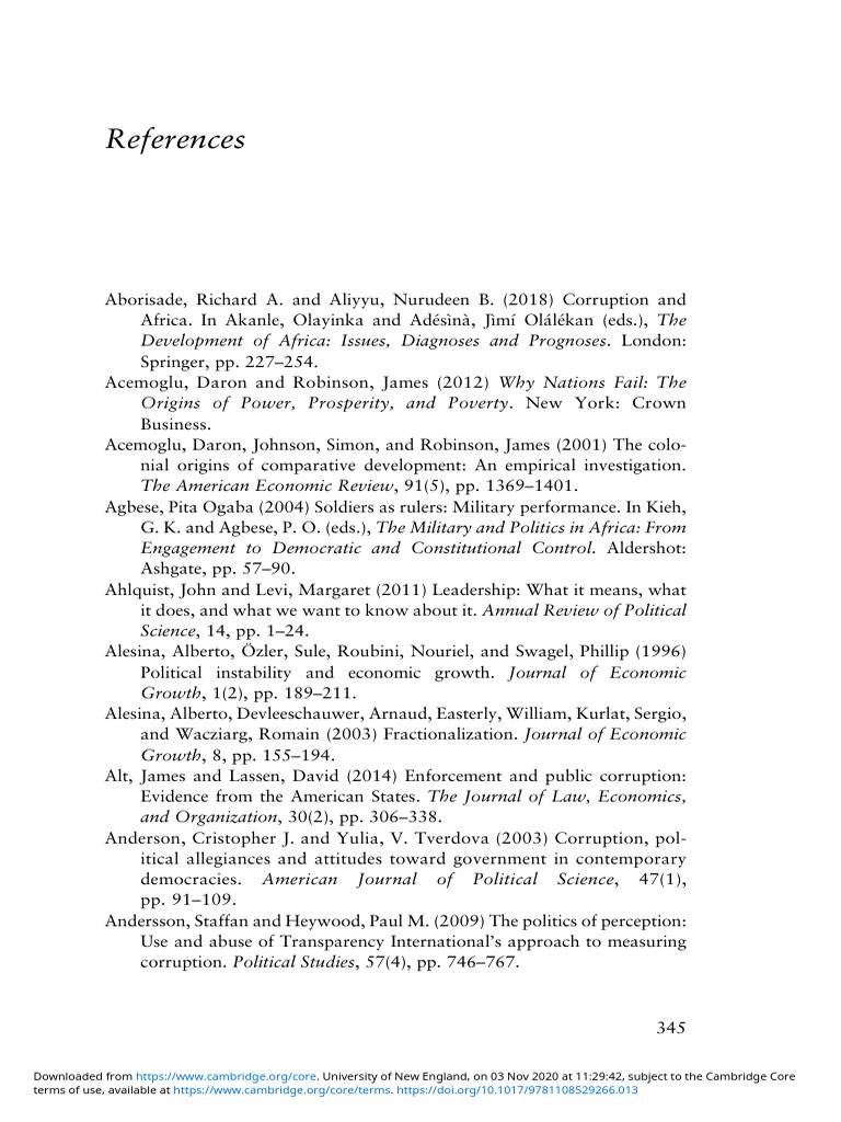 Key References on African Politics | PDF | Democratization | Coup D'etat