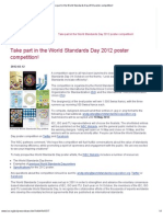 ISO - News - Take Part in The World Standards Day 2012 Poster Competition!