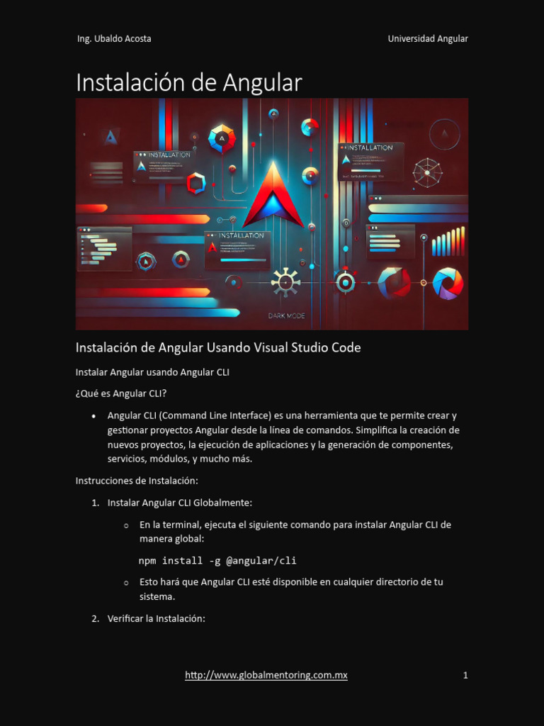 Instalación de Angular CLI en Windows | PDF | Interfaz de línea de ...