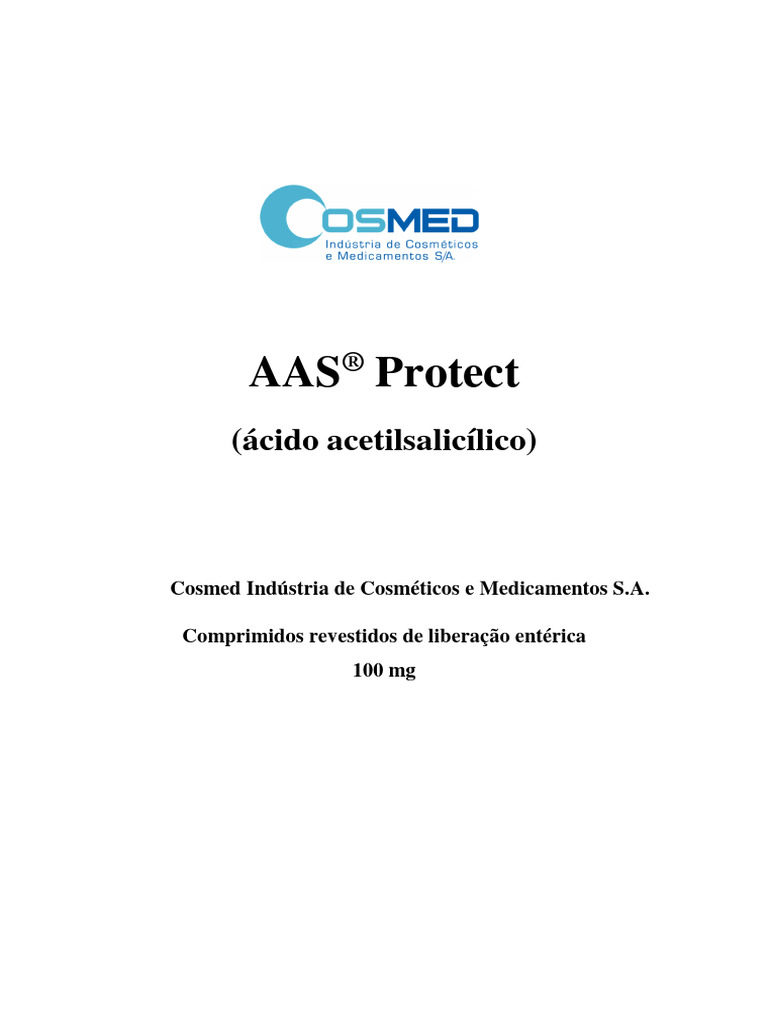 Bula do AAS® Protect 100mg | PDF | Aspirina | Gravidez