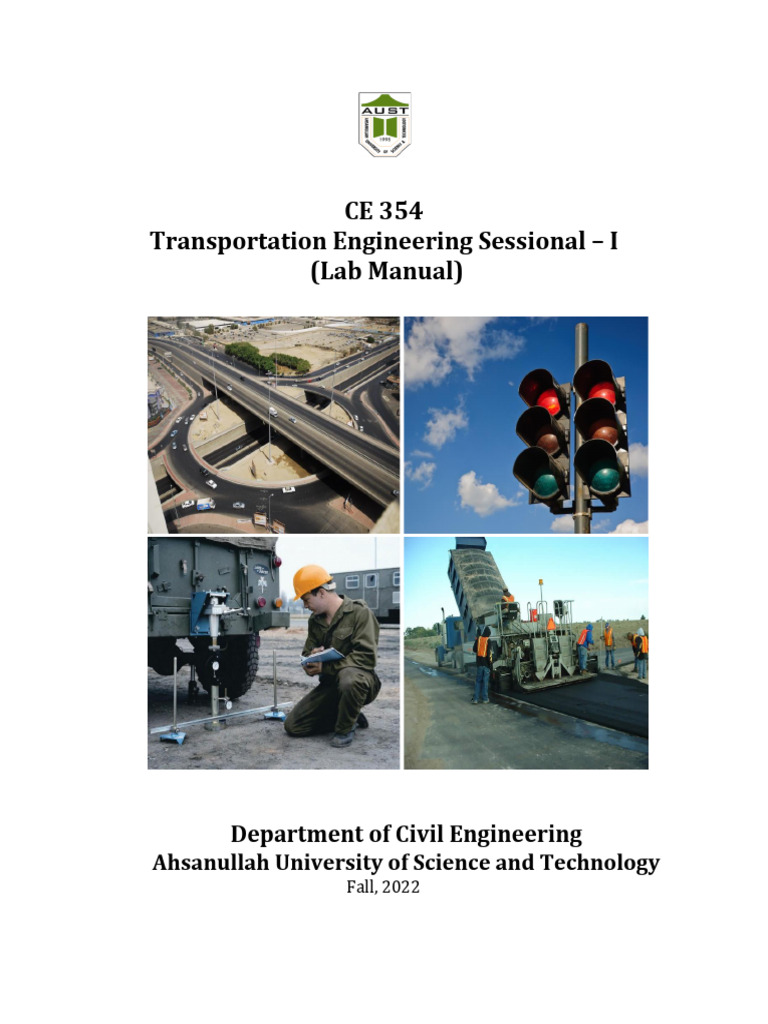Transportation Engineering Lab Manual | PDF | Construction Aggregate ...
