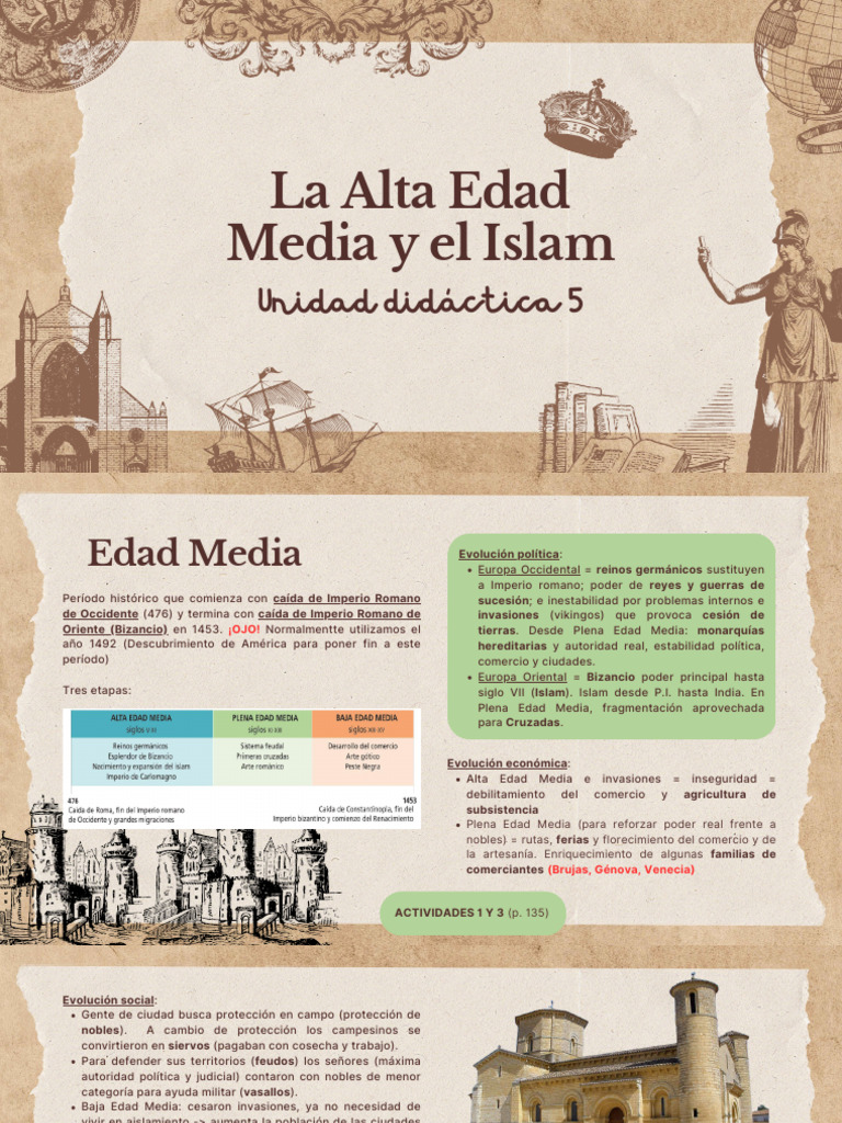 Alta Edad Media: Islam y Europa | PDF | imperio Bizantino | Edades medias