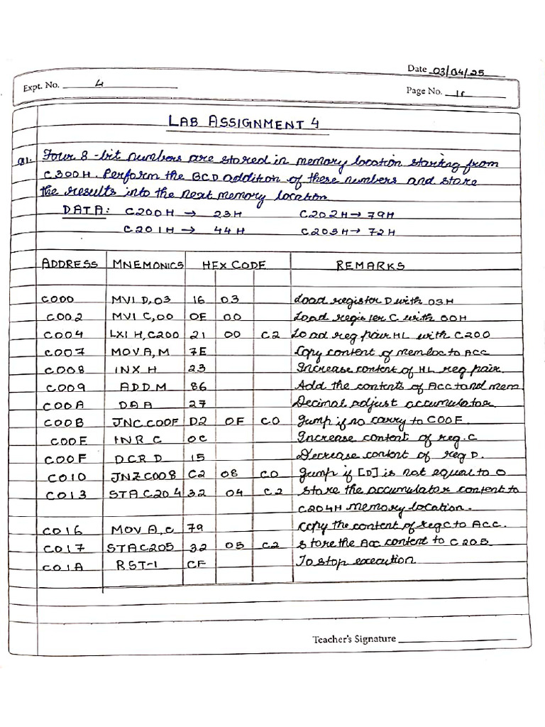 Microprocessors and Microcontroller Lab | PDF | Computer Architecture