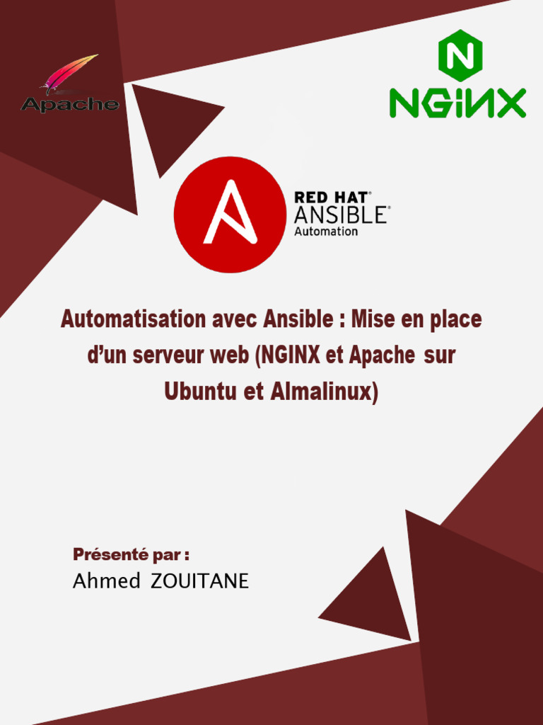 d'automatisation avec Ansible mise en place de serveurs web | PDF ...