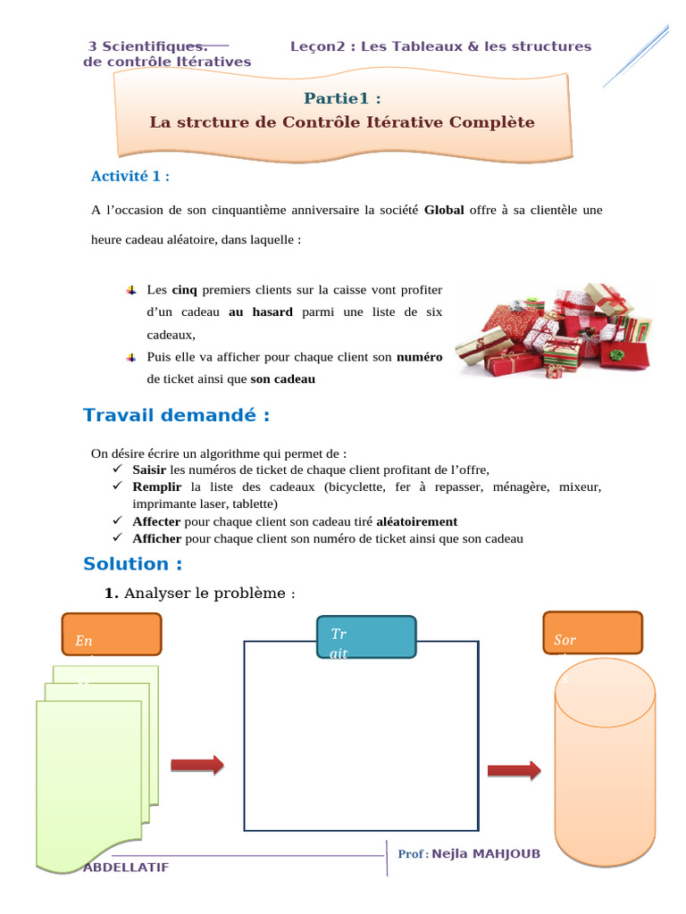 Algorithmes de Contrôle Itératif en Python | PDF | Structure de ...