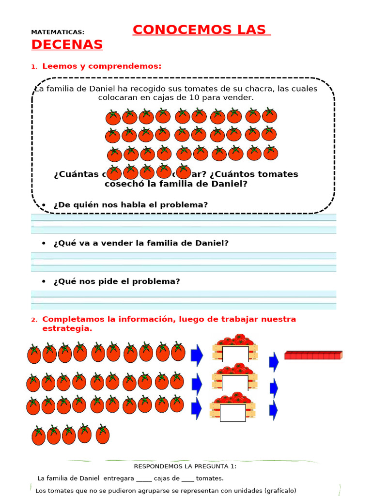 Ficha D4 Mat Conocemos La Decena | PDF | Ajedrez