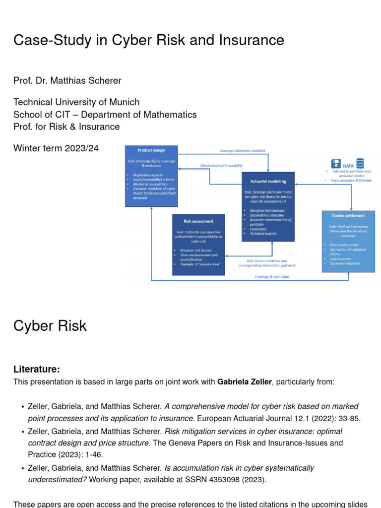 Cyber Risk and Insurance Case Study | PDF | Risk | Computer Security