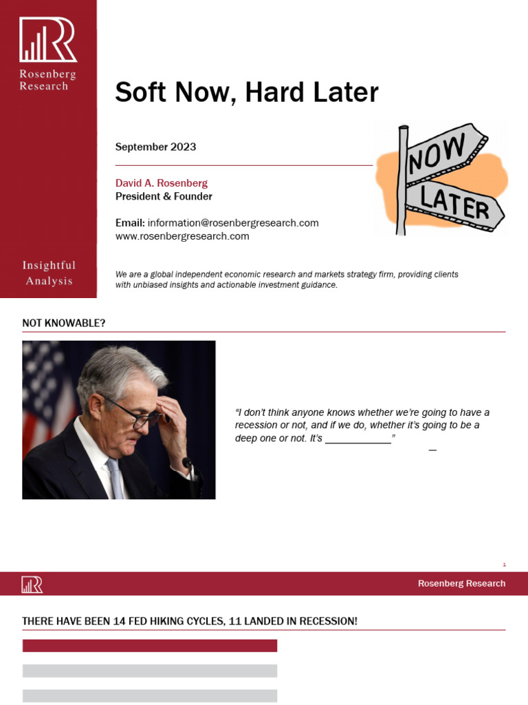 DAY 1 - Track 1 - 1200 - David Rosenberg - v1 | PDF | Economic ...