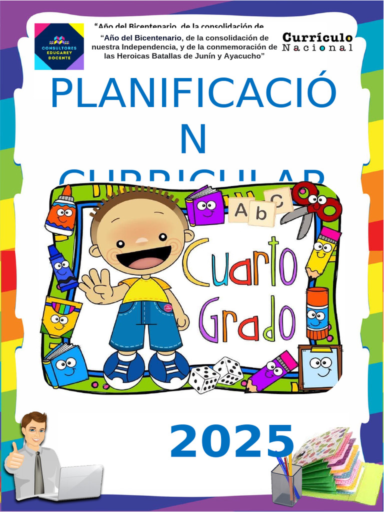 Planificación Anual Cuarto - 2024 | PDF | Datos | Geometría