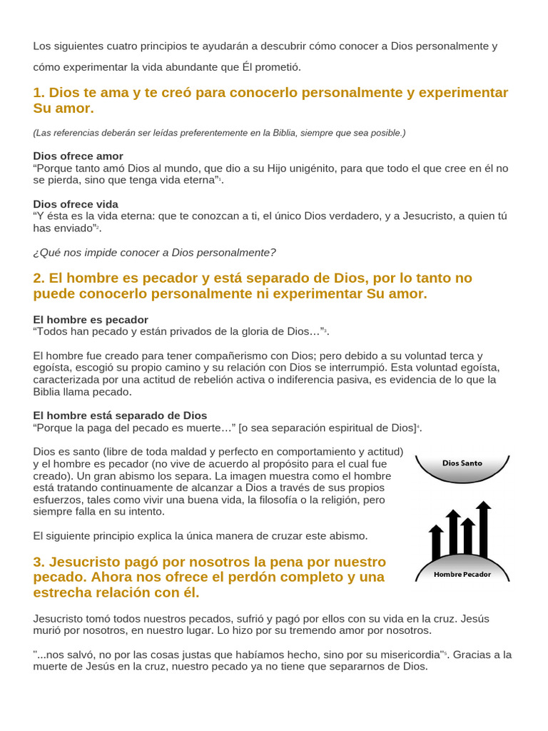 Conociendo a Dios: Principios Esenciales | PDF | Cristo (título) | Pecado