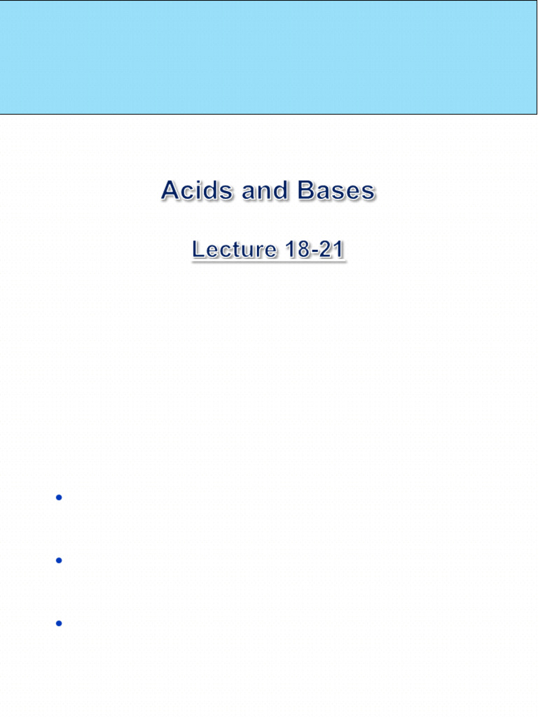 Understanding Acids and Bases in Chemistry | PDF | Ph | Acid