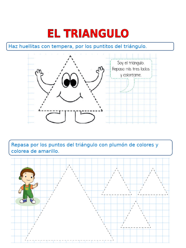 Actividades del Triángulo para 3 Años | PDF