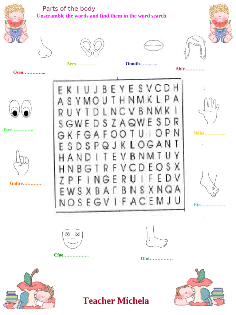 Parts of The Body Fun Activities Games Icebreakers Wordsearches - 55766 ...