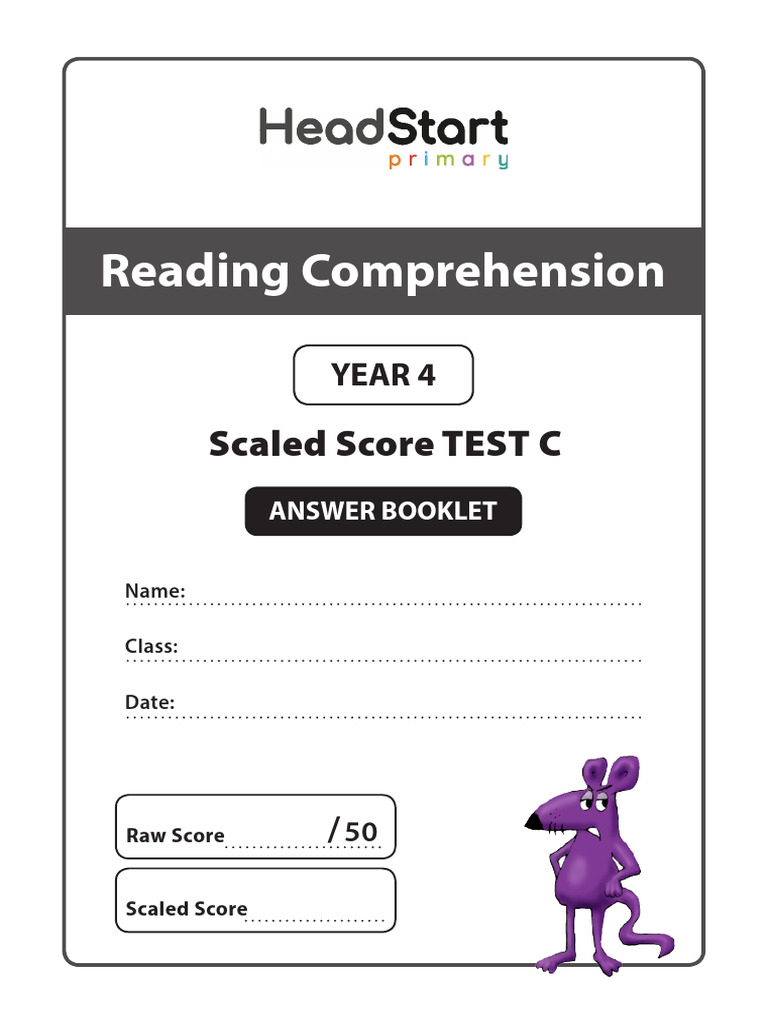 Year 4 Reading Comprehension Test C | PDF
