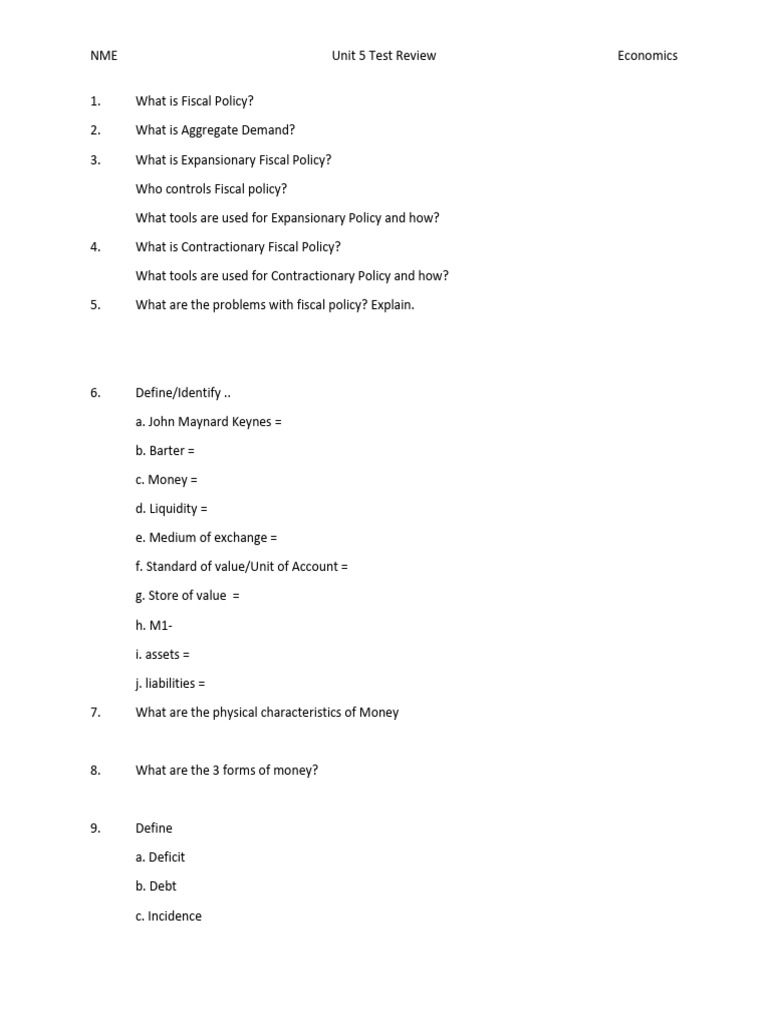 Unit+5+Test+Review+S24.PDF | PDF