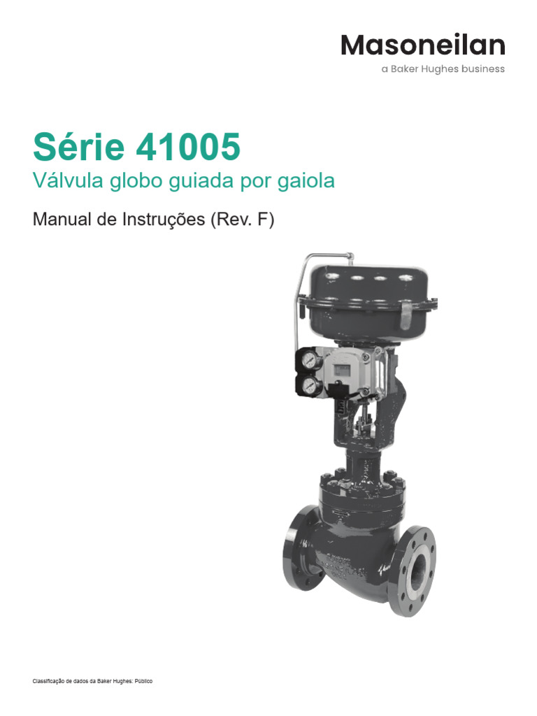Manual de Válvula Globo Série 41005 | PDF | Válvula | Engenharia Mecânica