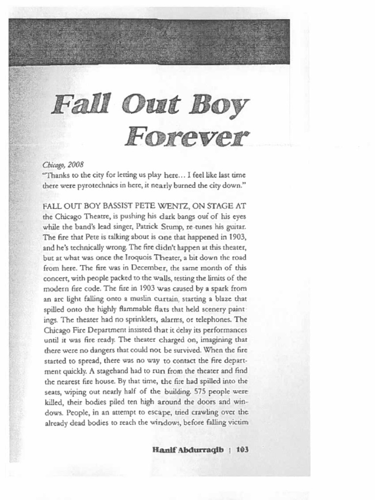 Fall Out Boy Forever | PDF