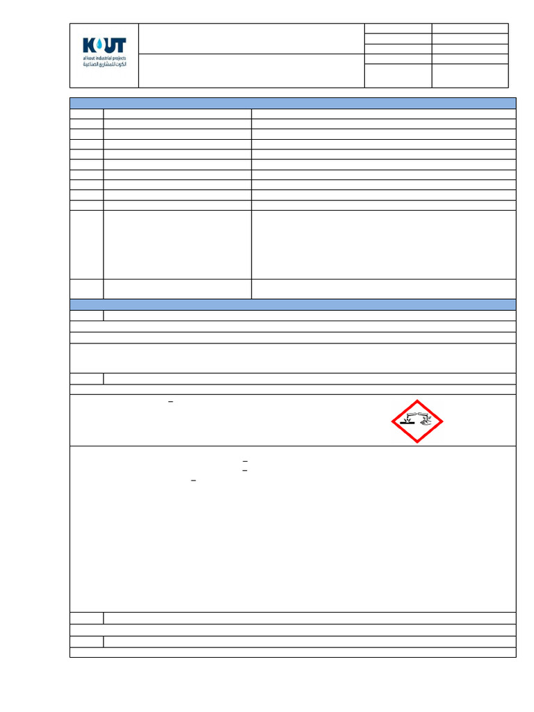 Caustic Soda Flakes Safety Data Sheet | PDF | Sodium Hydroxide ...