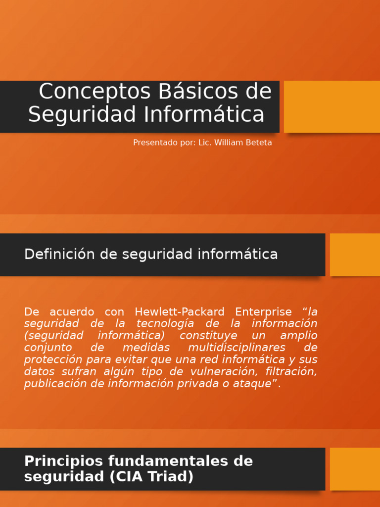 Conceptos Clave de Seguridad Informática | PDF | La seguridad ...
