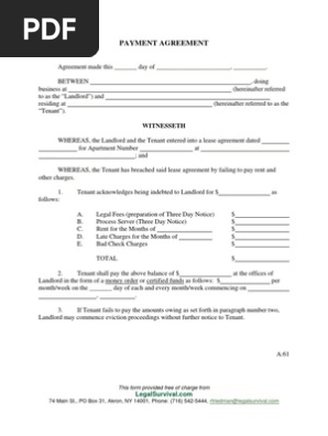 Payment Agreement