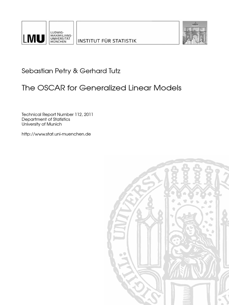 OSCAR for Generalized Linear Models | PDF | Linear Regression ...