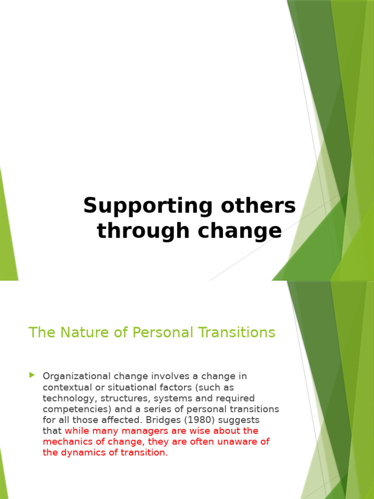 Understanding Personal Transitions in Change | PDF | Mental Health ...
