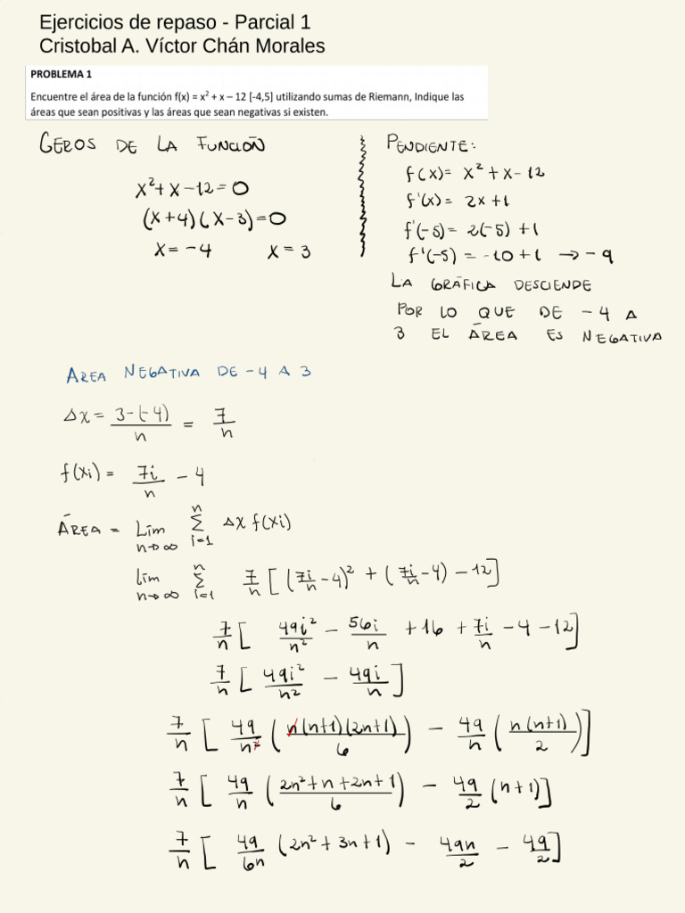Ejercicios de Repaso Parcial 1 | PDF