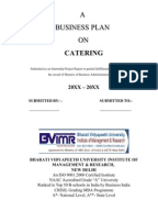 Business plan for a mobile catering business