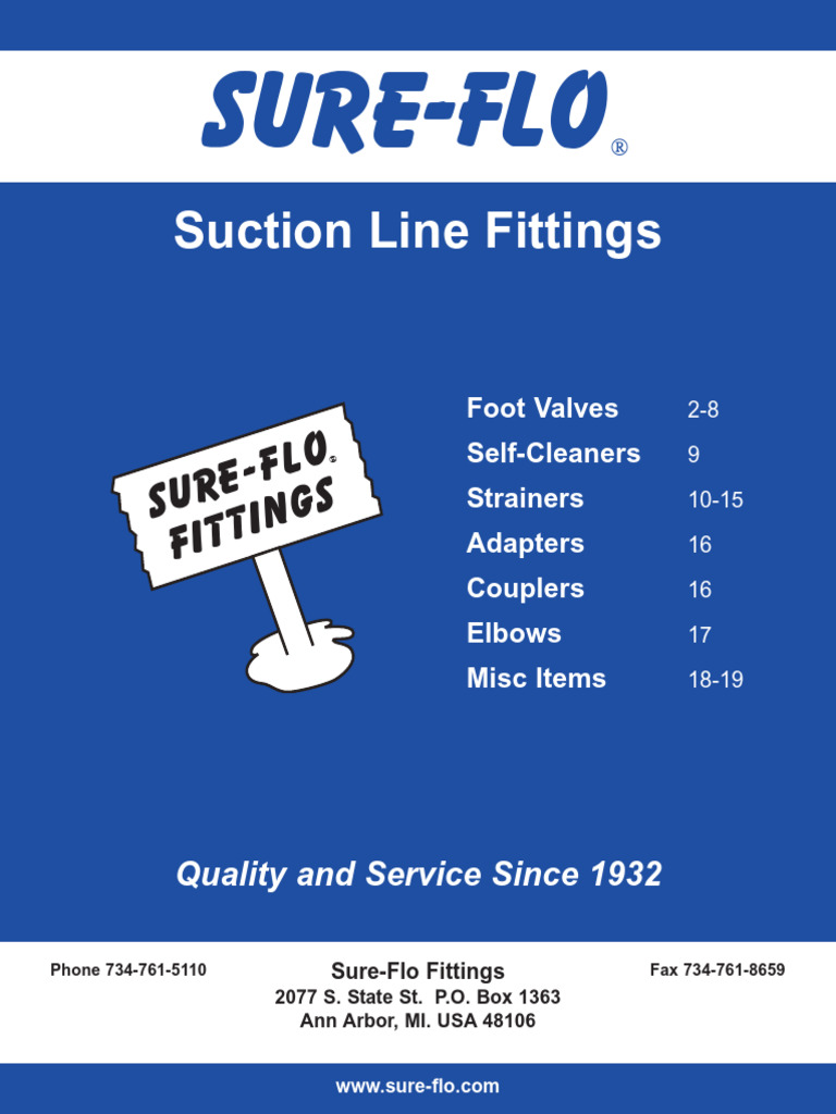 Sure-Flo Foot Valve Overview | PDF | Pipe (Fluid Conveyance) | Valve