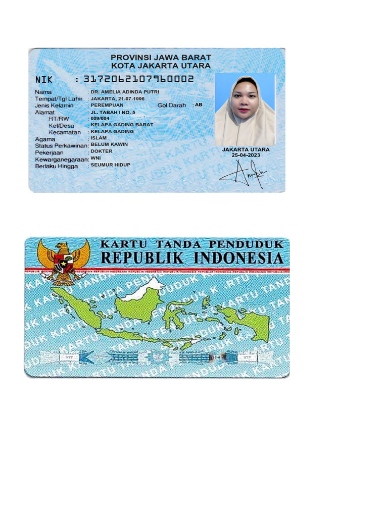 KTP Dokter Amelia Adinda Putri | PDF
