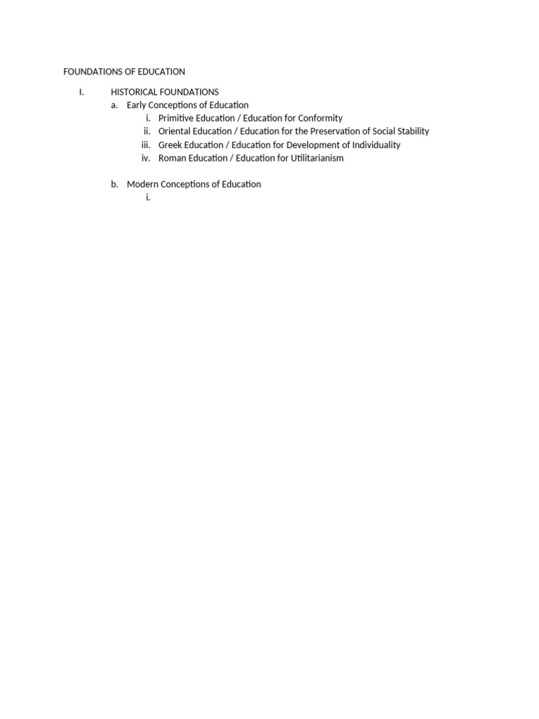 Historical Foundations of Education | PDF