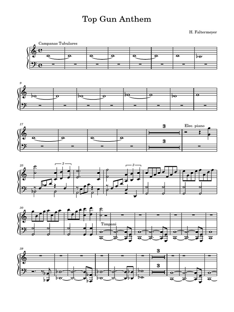 Top Gun Anthem Sheet Music PDF | PDF | Singles (Music) | Music