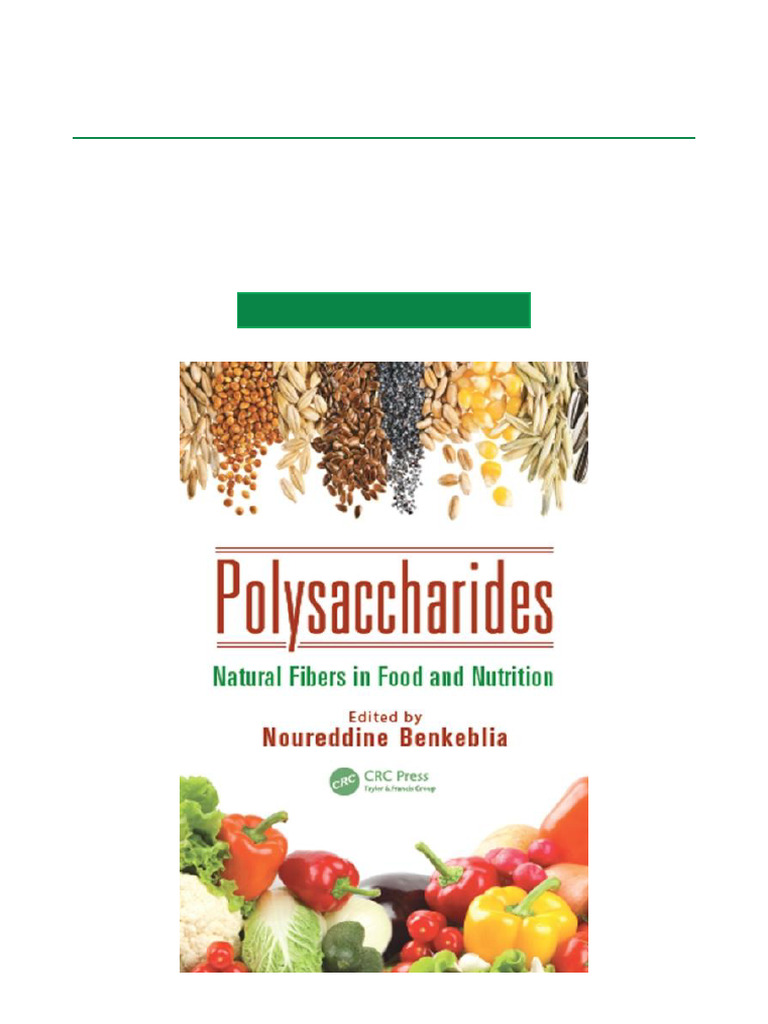 Polysaccharides Natural Fibers in Food and Nutrition - 1st Edition ...