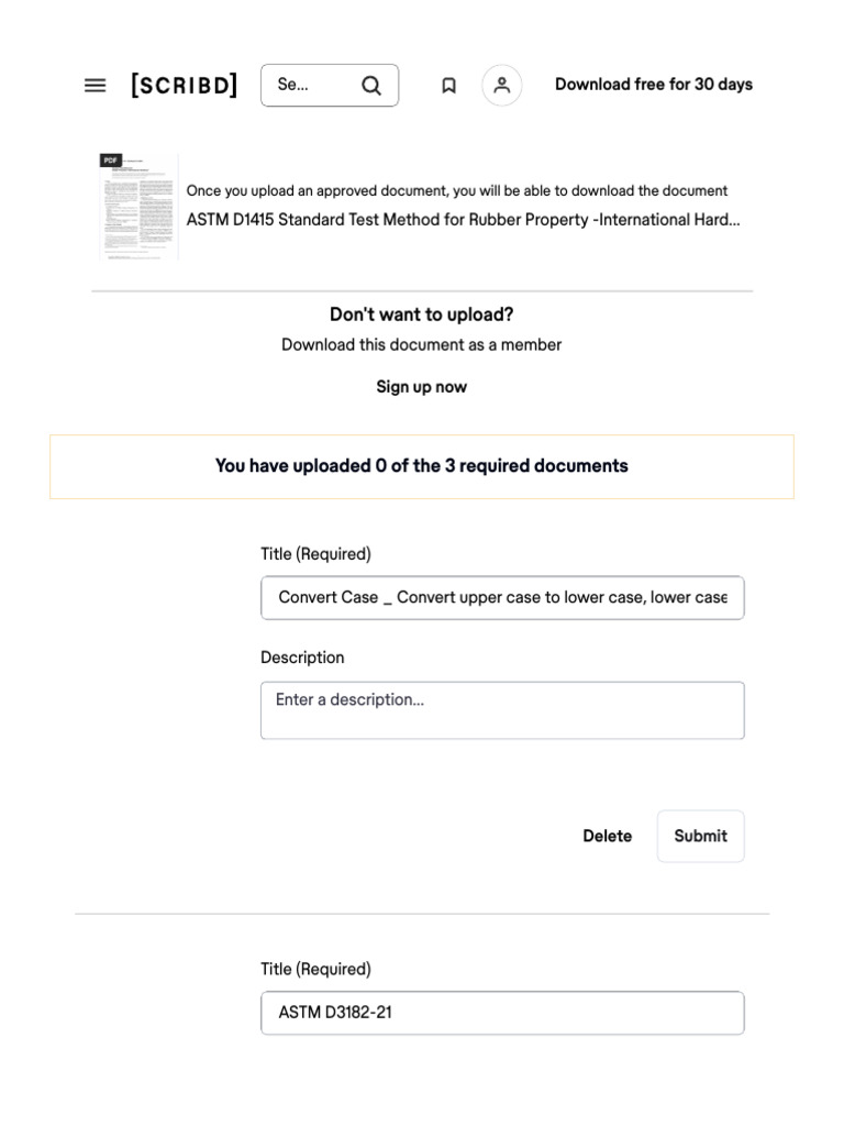 Uploading Documents to Scribd | PDF