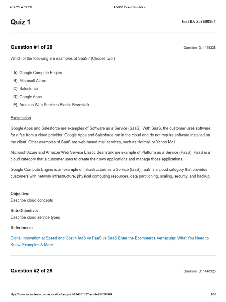 Understanding Cloud Service Models | PDF | Cloud Computing | Software ...