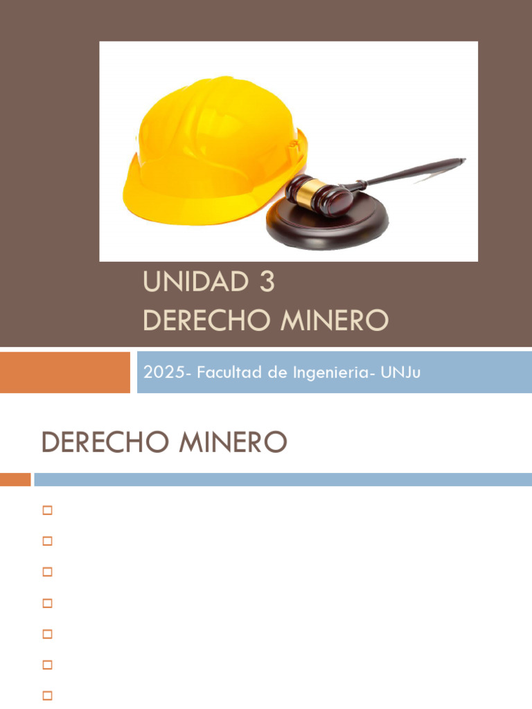 Fundamentos del Derecho Minero en Argentina | PDF | Minería | Propiedad
