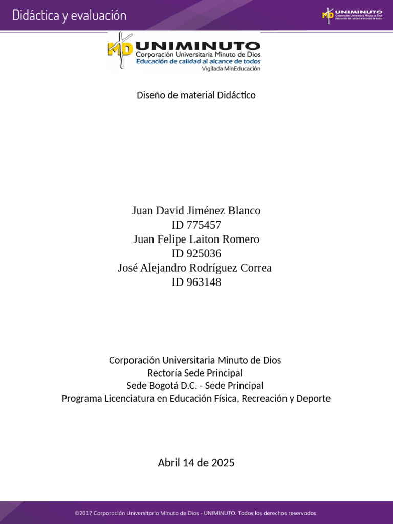 Diseño de Material Didactico | PDF | Enseñando | Evaluación
