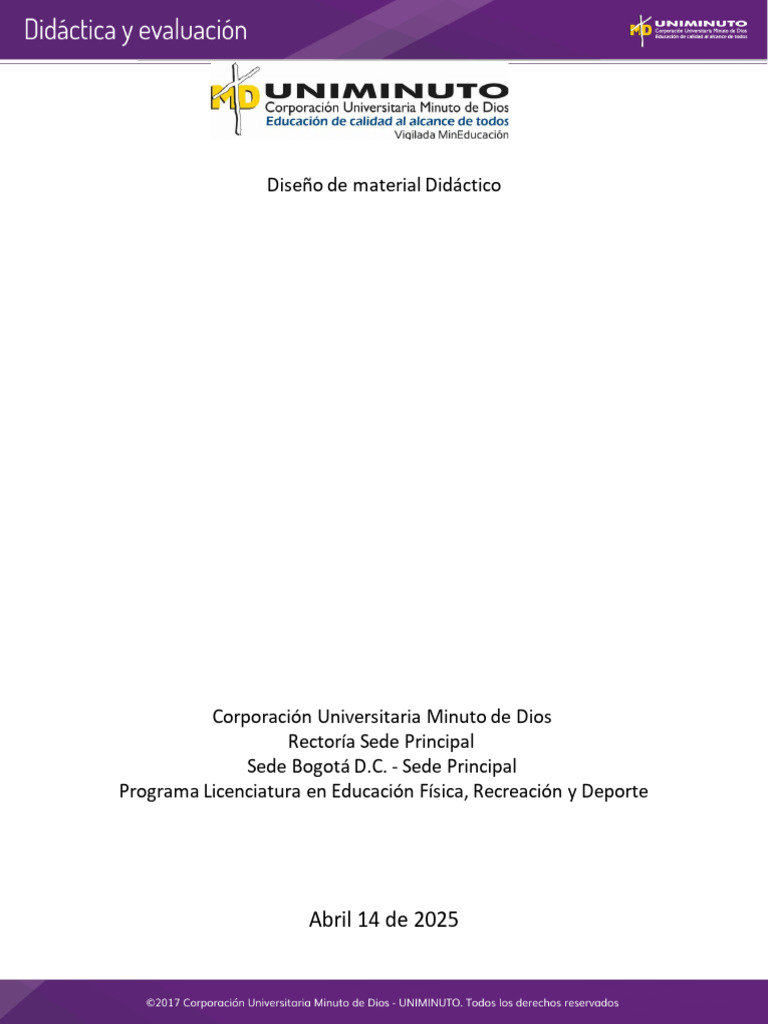 Diseño de Material Didactico | PDF | Enseñando | Evaluación